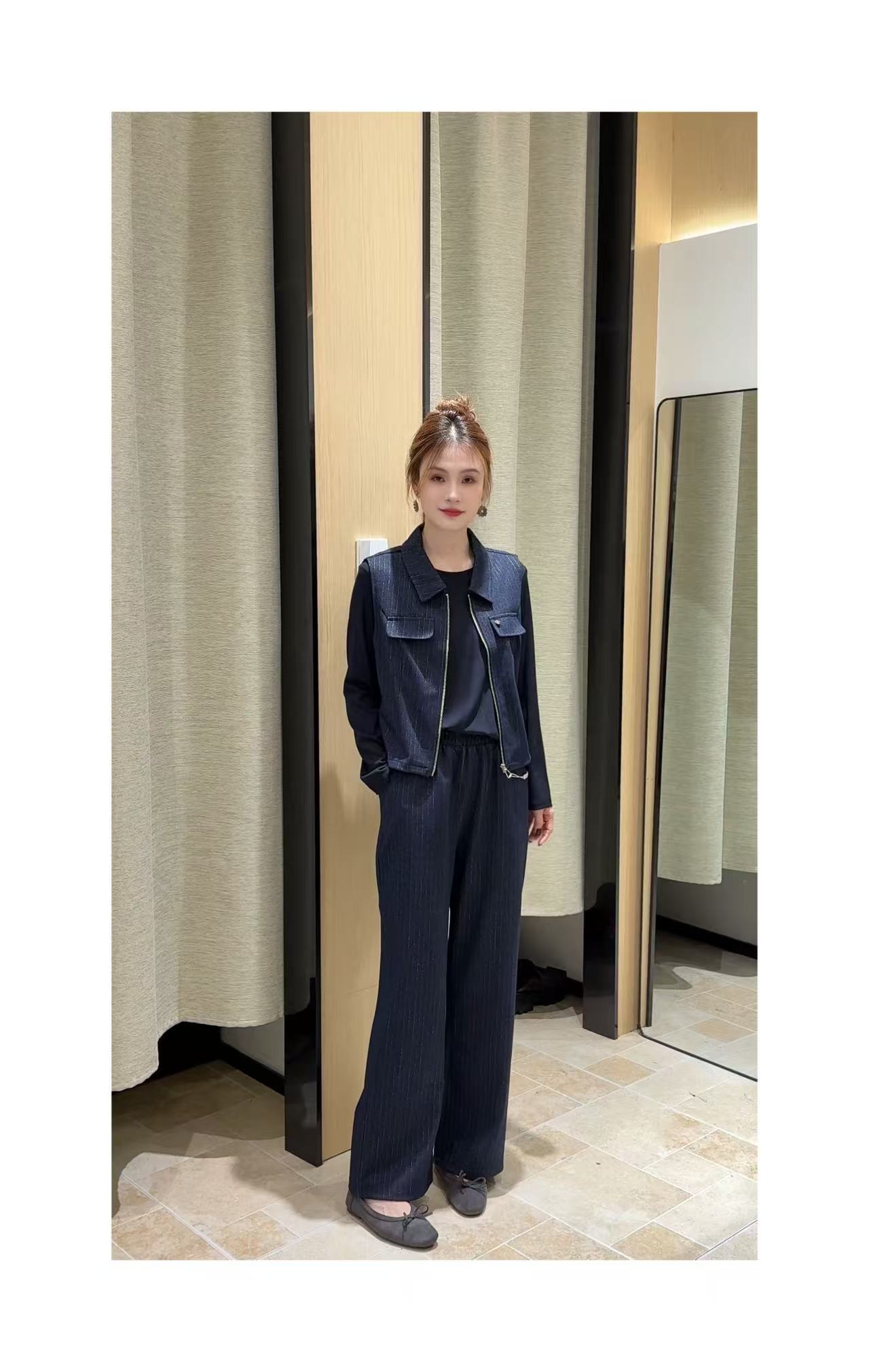 【慕莎服飾】2025秋季新款时尚马甲三件套#2508