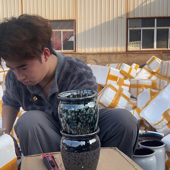 花盆紫砂宜兴紫砂粗陶花盆