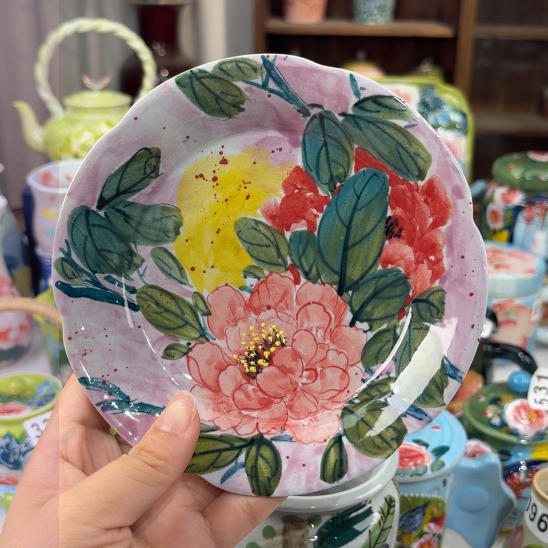 景德镇手绘高温釉下彩陶瓷茶具