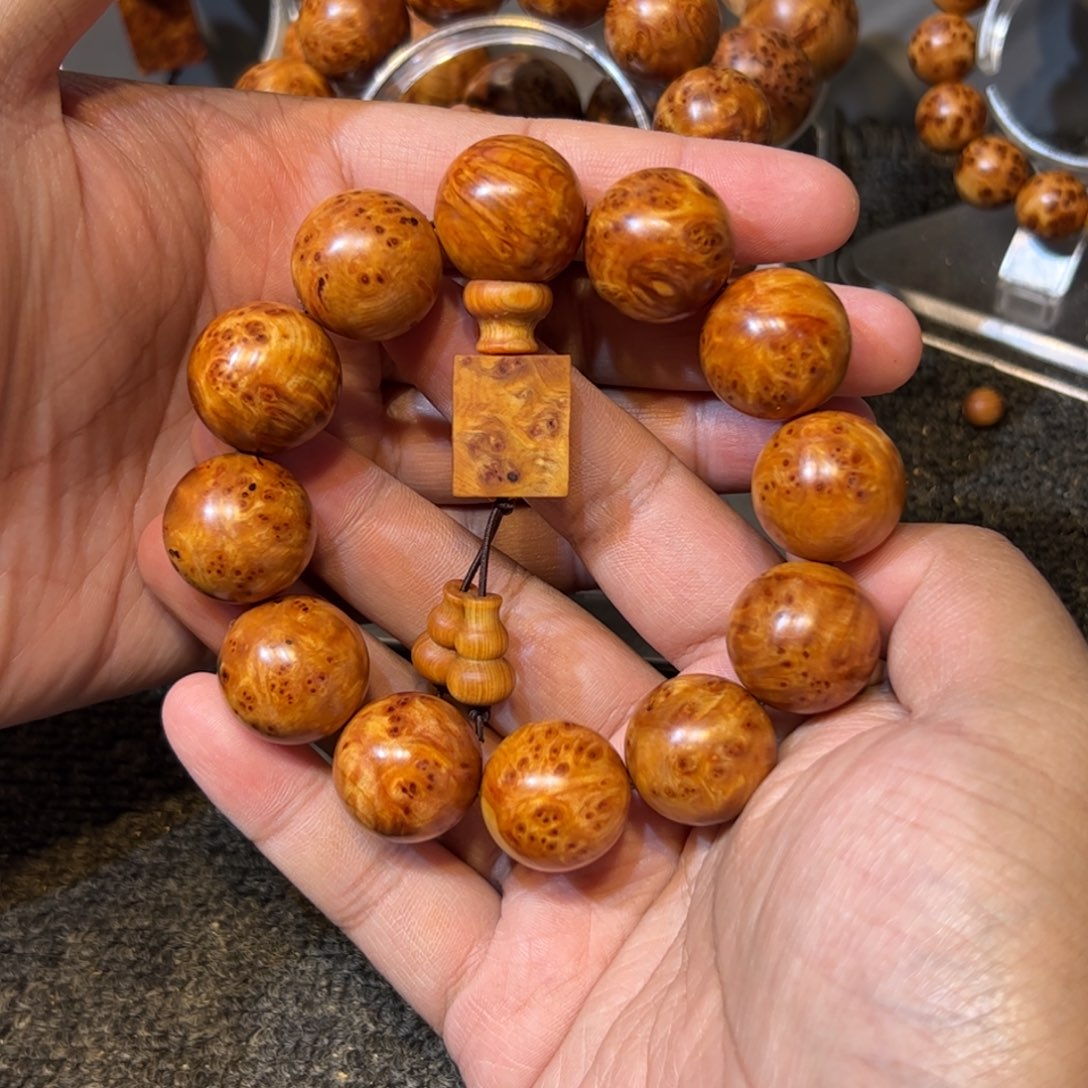 柏木（崖柏）手串/手链2.0陈化红油入门级瘤疤手串
