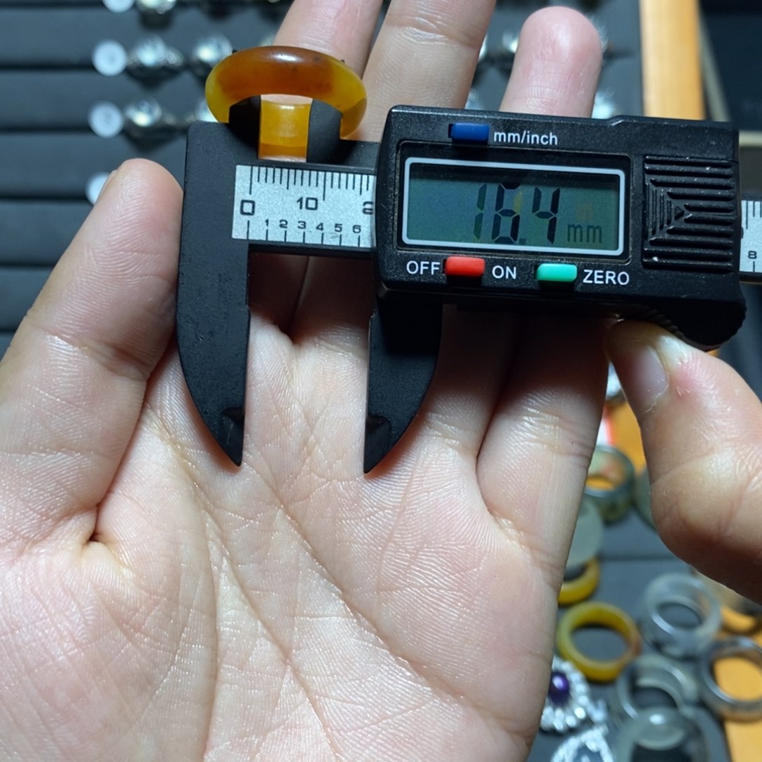 蛇纹石玉戒指银S925镶嵌