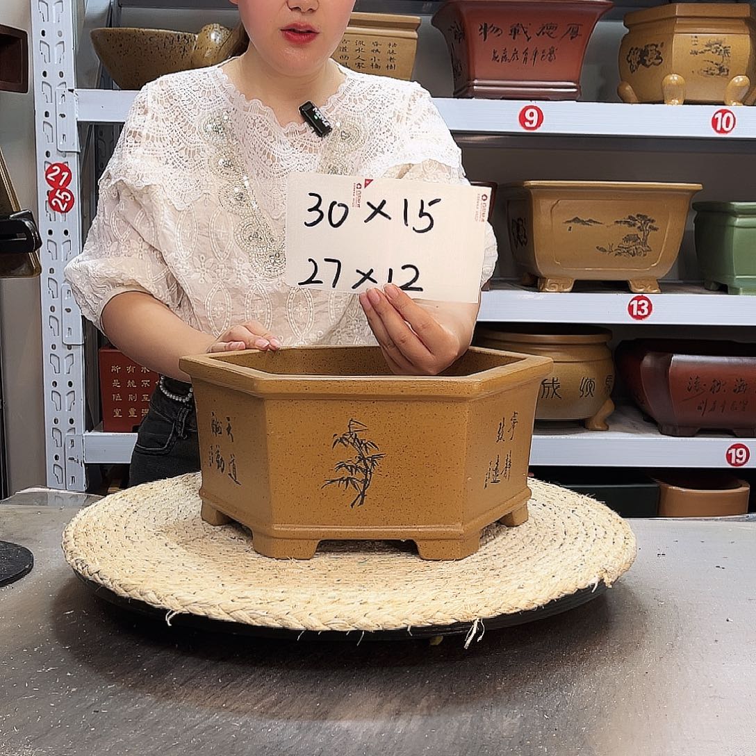 紫砂花盆紫砂花盆