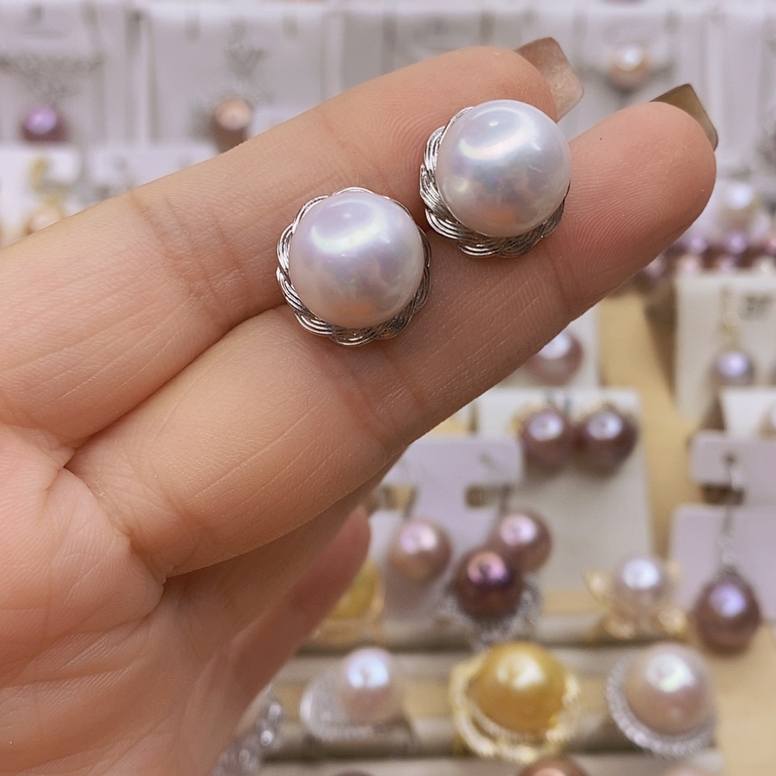 未镶嵌耳饰淡水珍珠