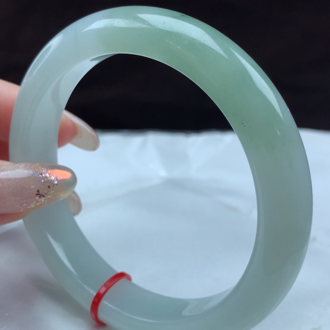 翡翠未镶嵌手镯23249，