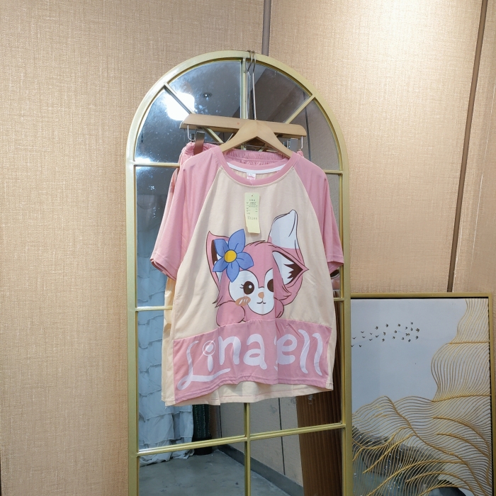 EV141孕妇粉色家居服套装M90-110 L120 XL130 (产后）