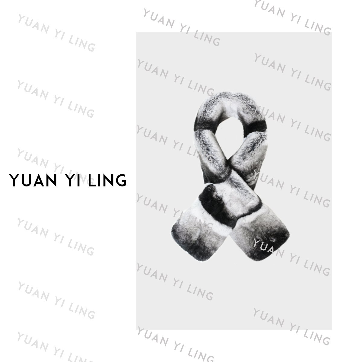 袁艺灵zeze【收藏家】高颜值百搭轻奢柔软兔毛围脖1029