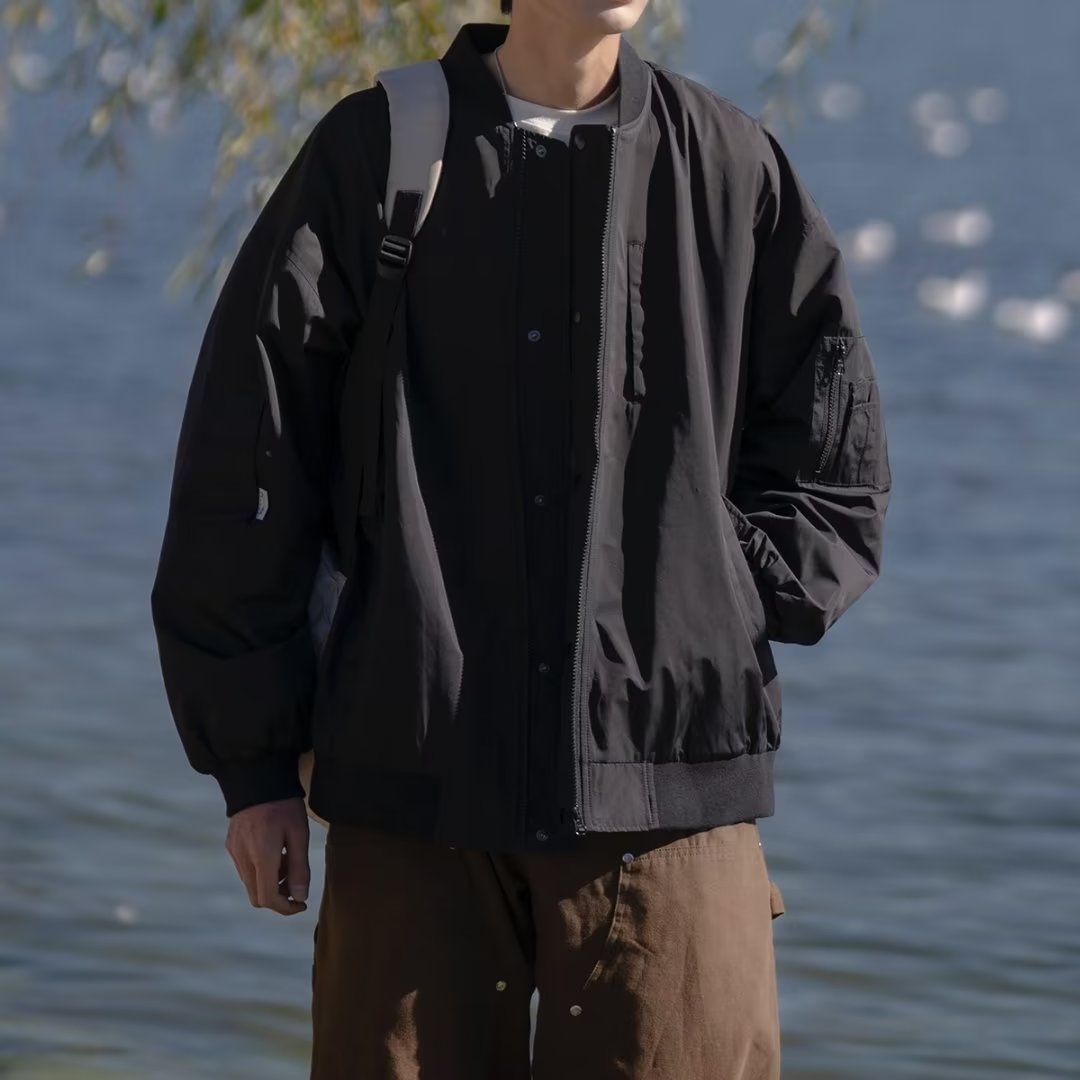 男士外套春秋季潮牌棒球衣服2025新款夹克青少年秋装男装上衣