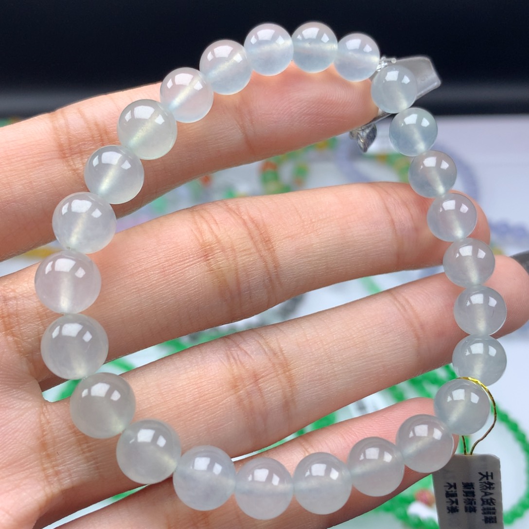 翡翠手链未镶嵌卡