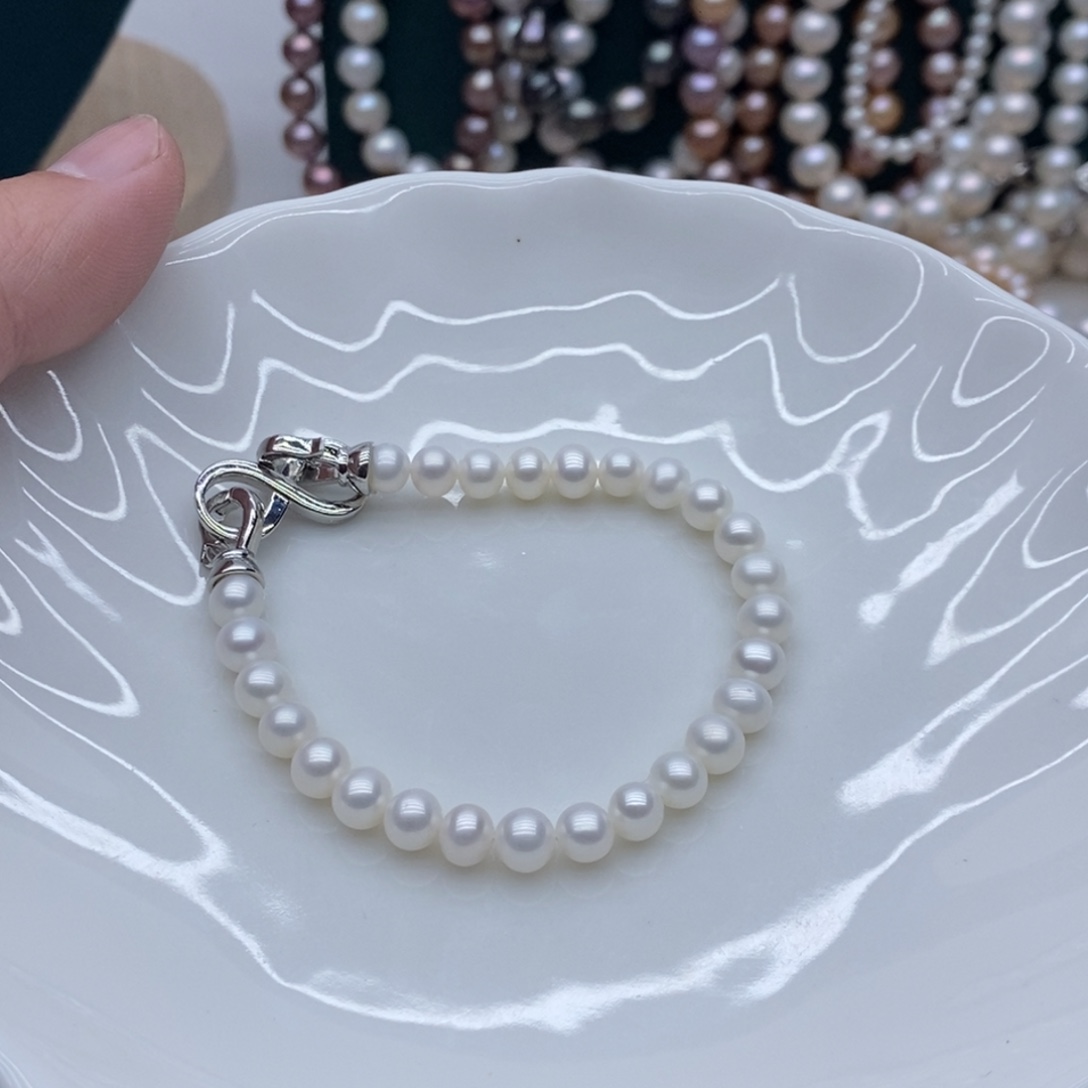 小***鼓淡水珍珠合金淡水珍珠默认微瑕