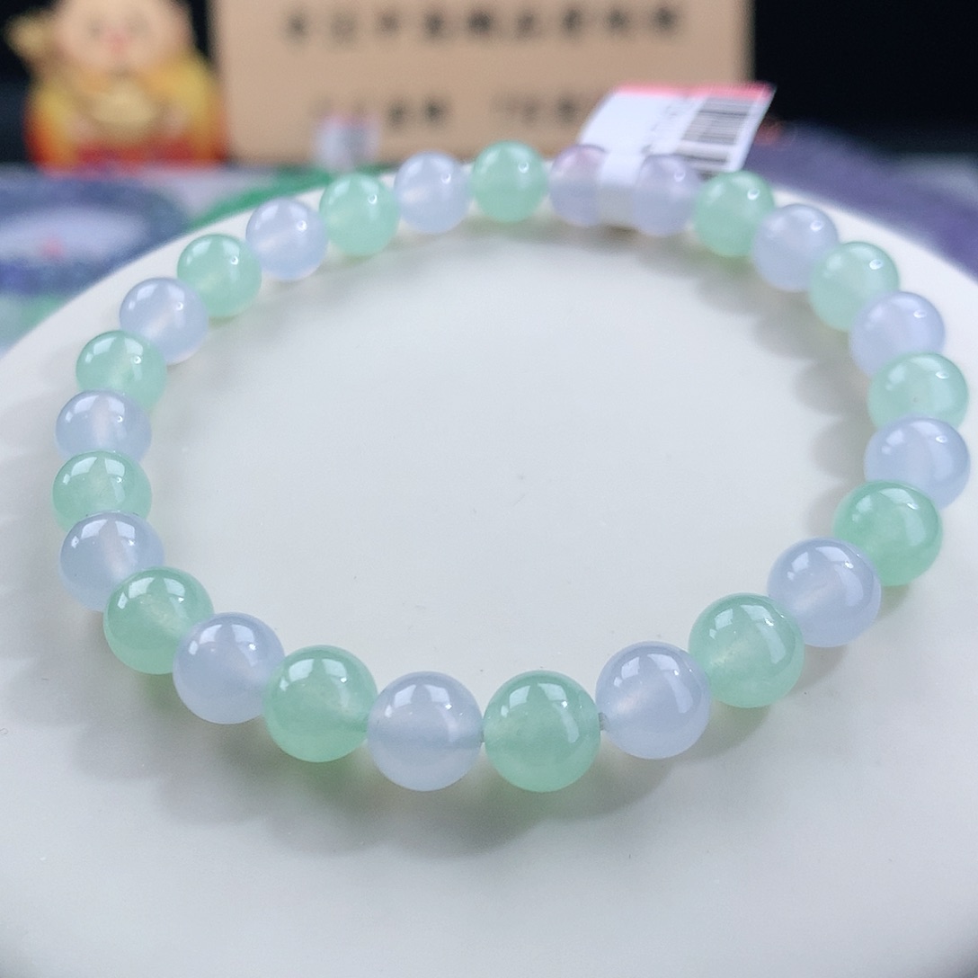 翡翠手链未镶嵌卡6