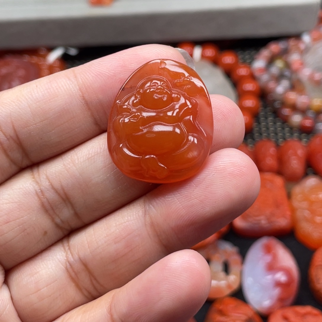 S***&南红玛瑙未镶嵌佛