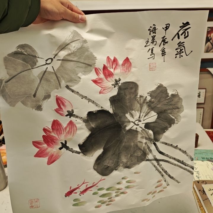 国画贾海瑞老师现场定制