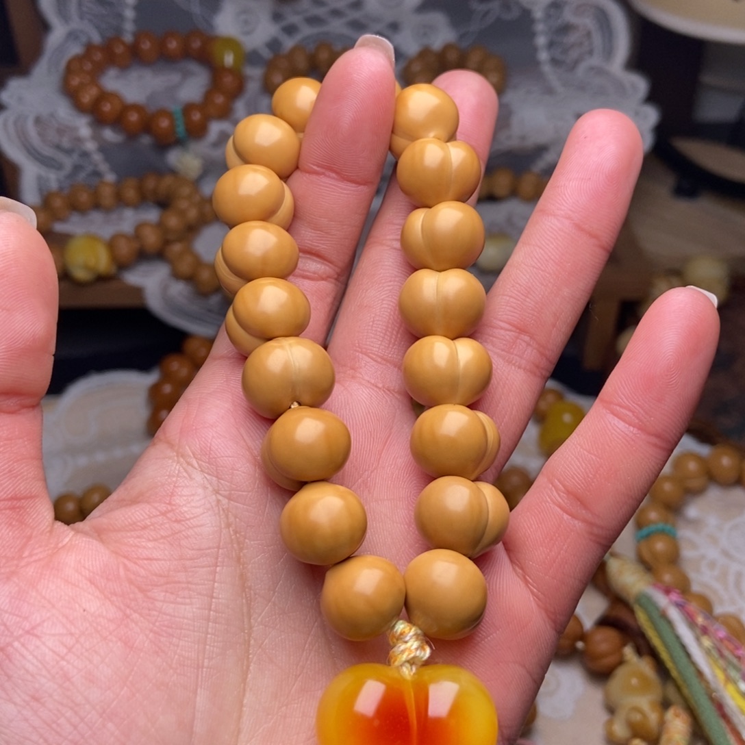 吊坠猴头核桃屁桃手持高定14