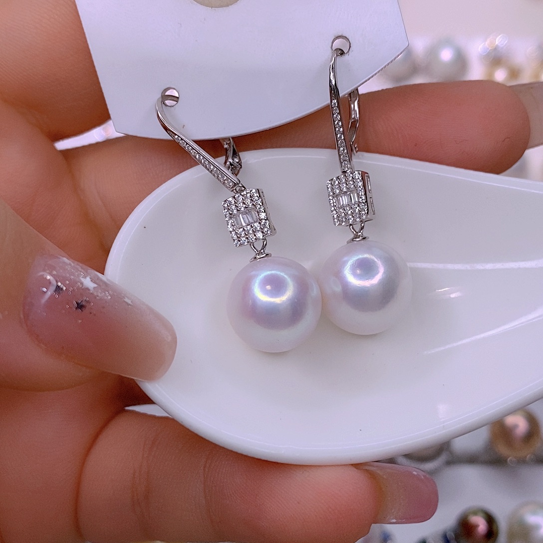 安***心淡水珍珠颈饰银S925镶嵌