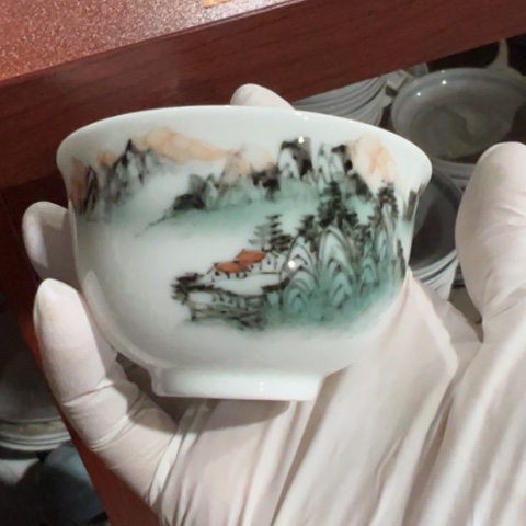 杯手绘釉下五彩80毫升