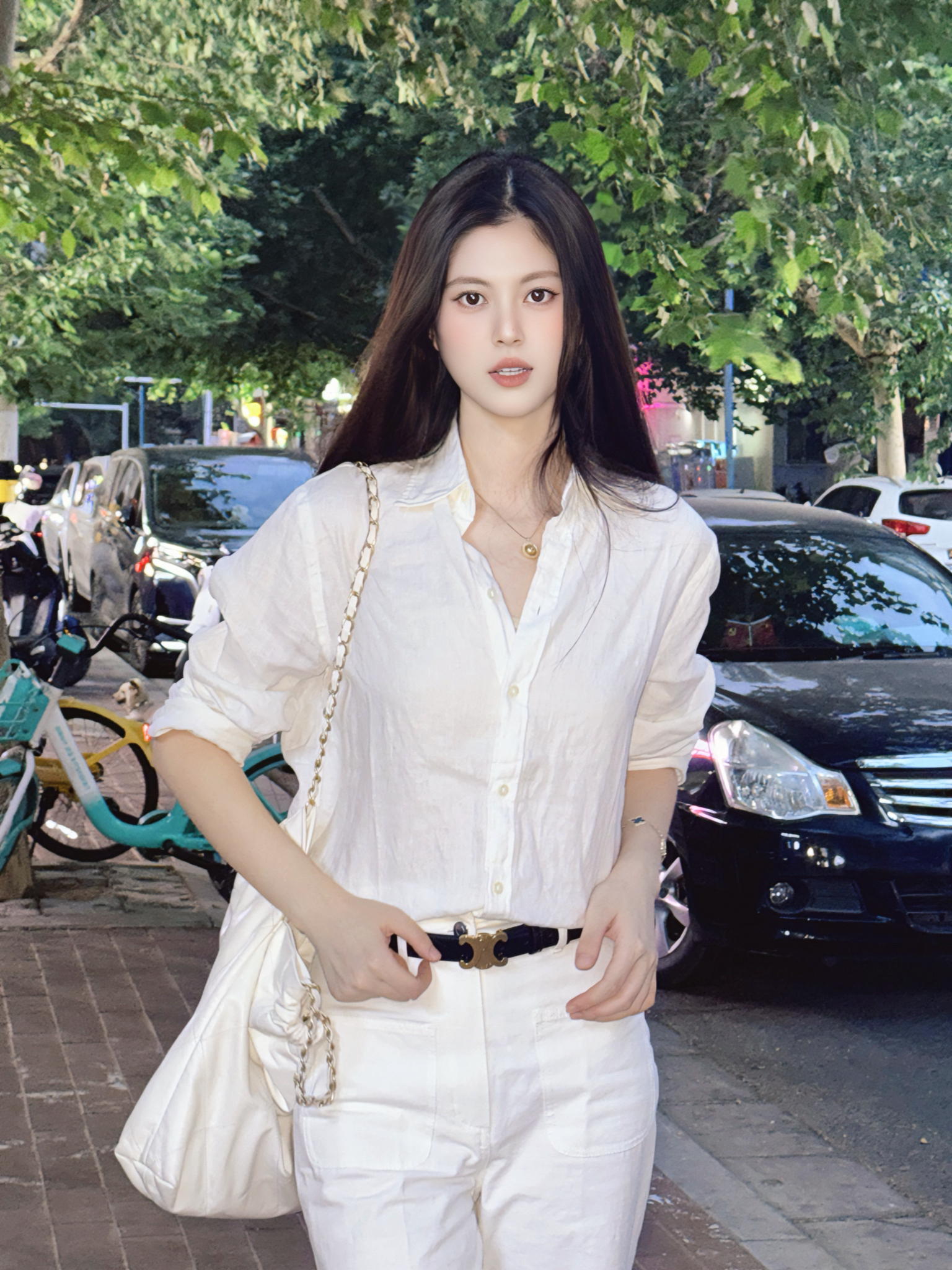 气质百搭麻料长袖衬衫