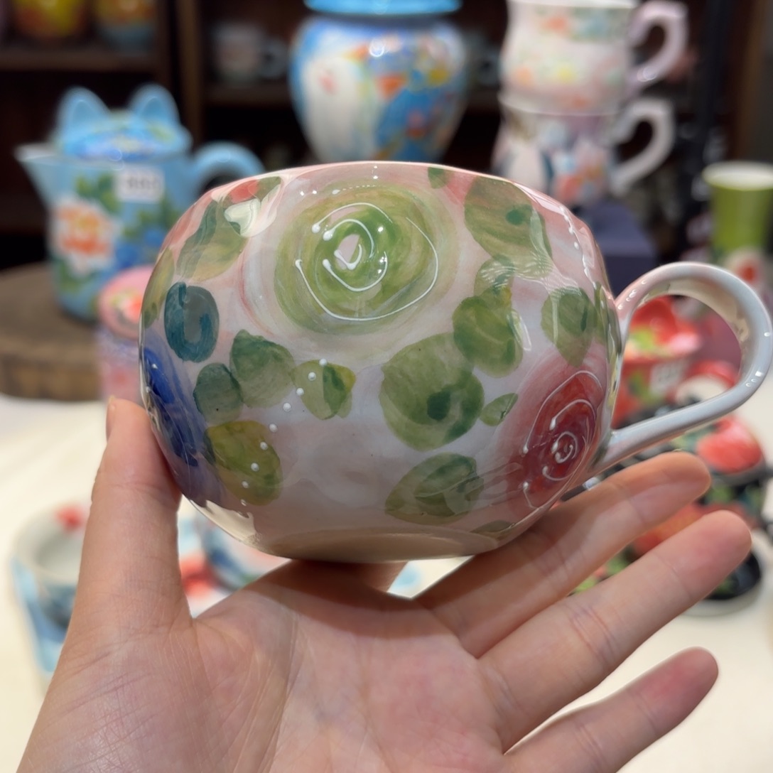 景德镇手绘高温釉下彩陶瓷茶具