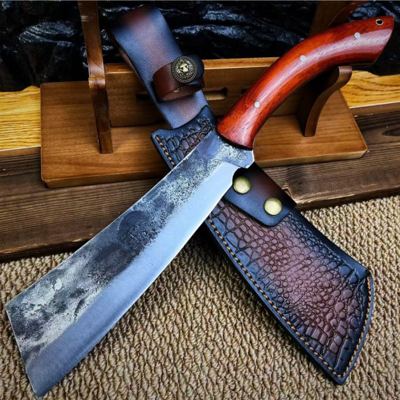 【烈魂】弹簧钢手工锤纹锻打户外开山排障野营露营多功能柴刀