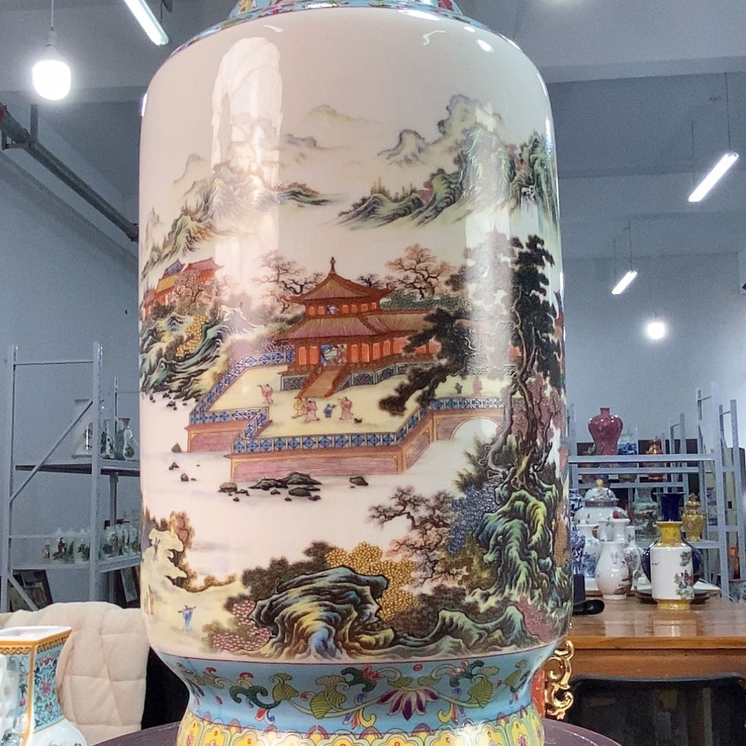 摆件景德镇陶瓷花瓶摆件