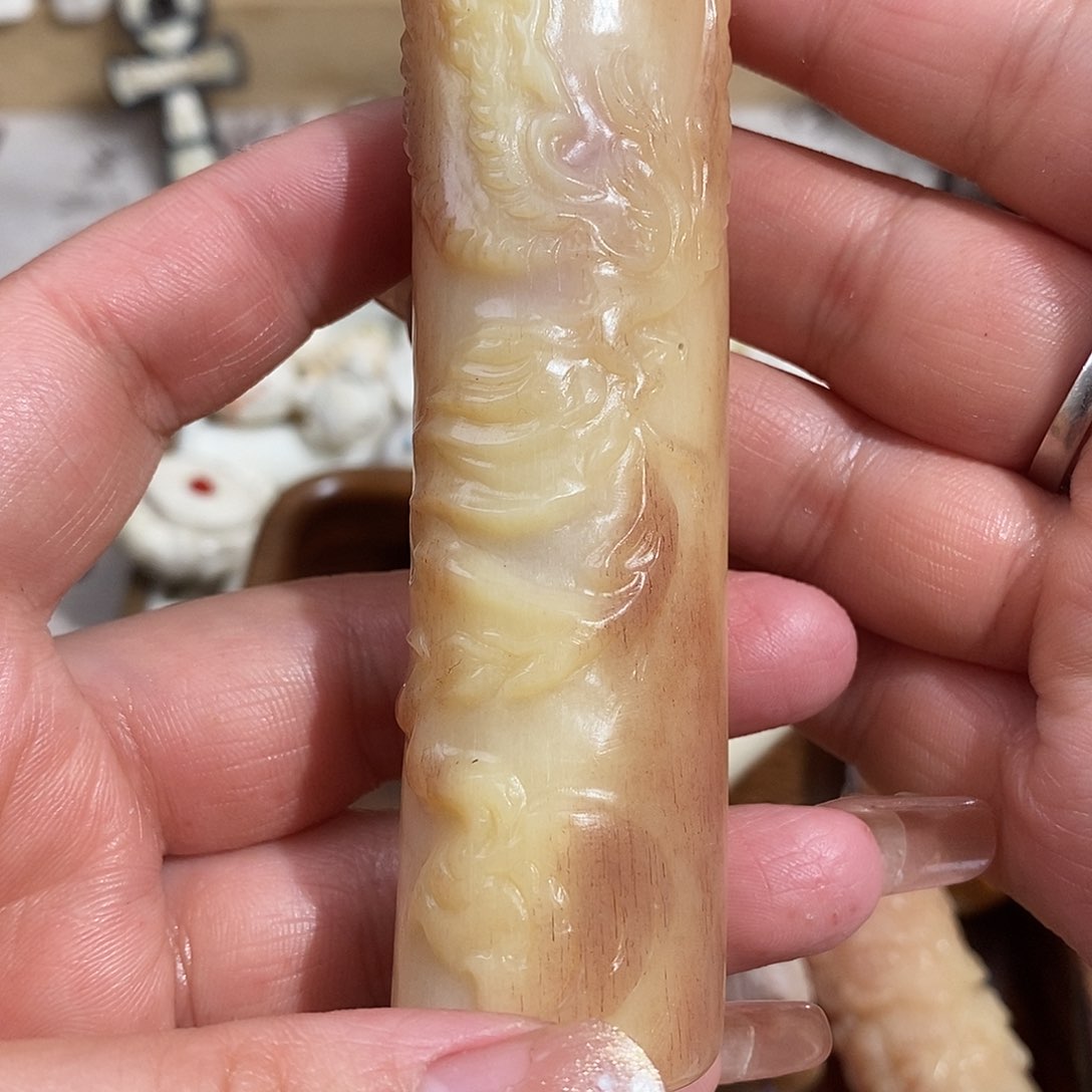 鹿骨把件M11凤凰鸵鸟骨骨笛