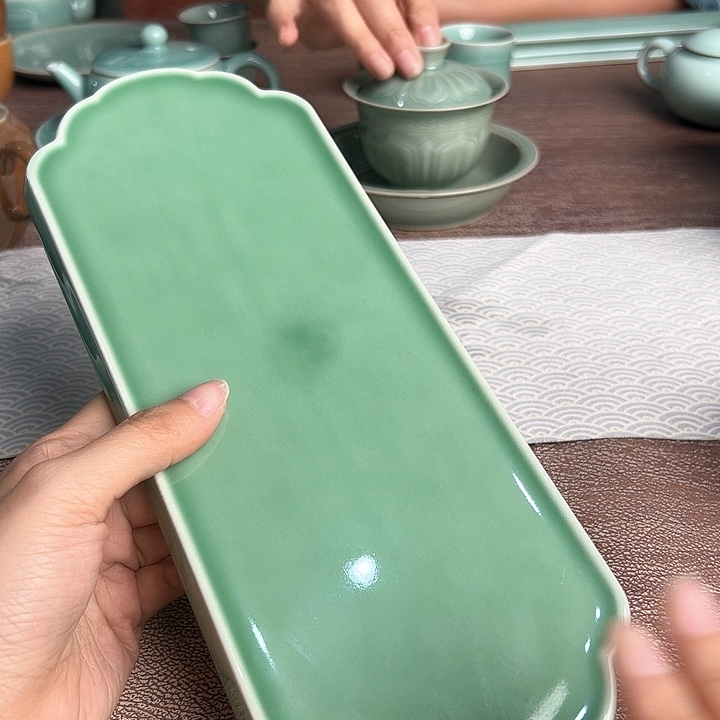 龙泉云间青瓷小米茶器