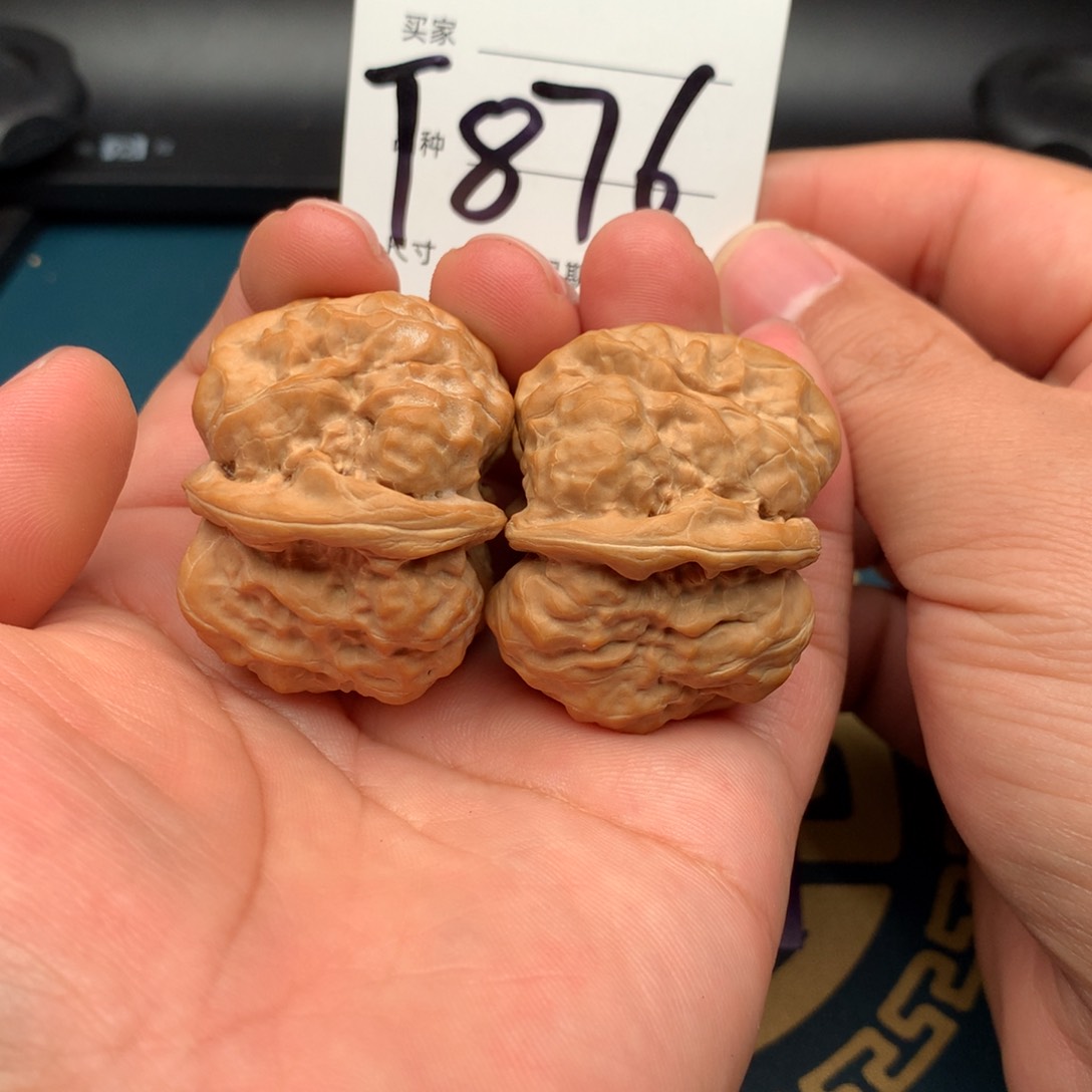 文玩核桃把件40蛤蟆头876