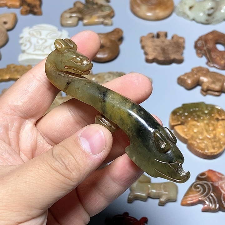 和田玉未镶嵌颈饰124