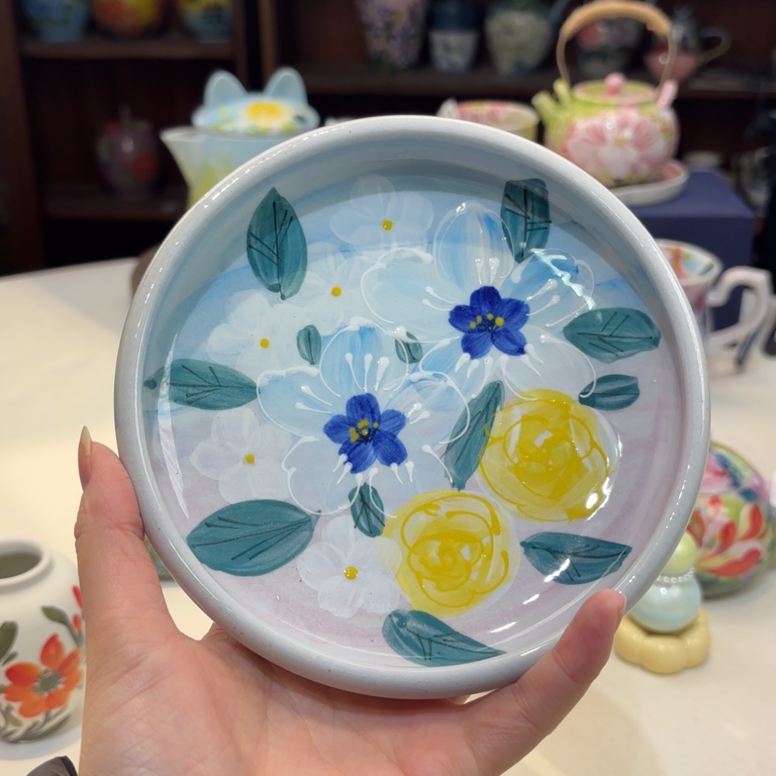 景德镇手绘高温釉下彩陶瓷茶具