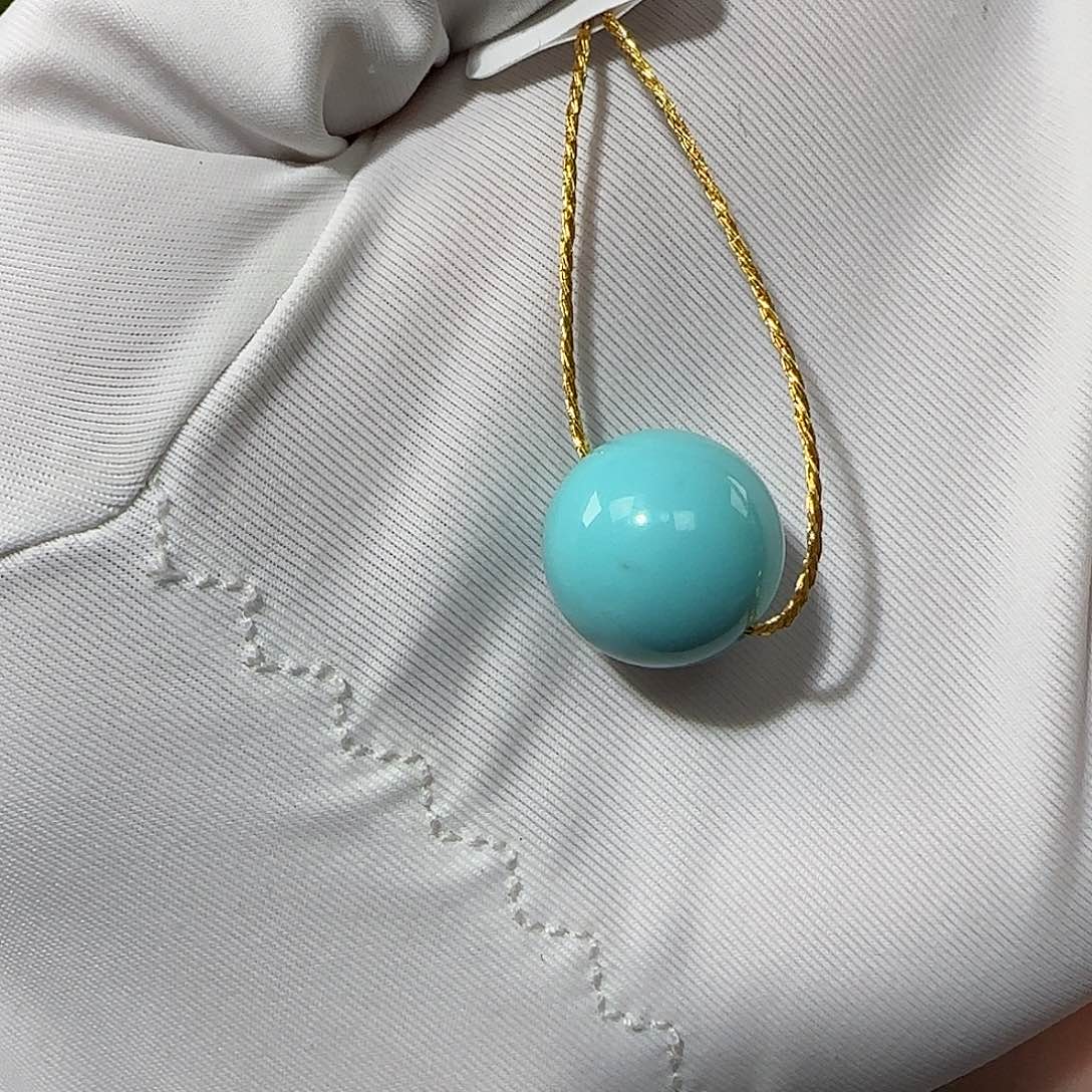 绿松石未镶嵌12mm➕单珠