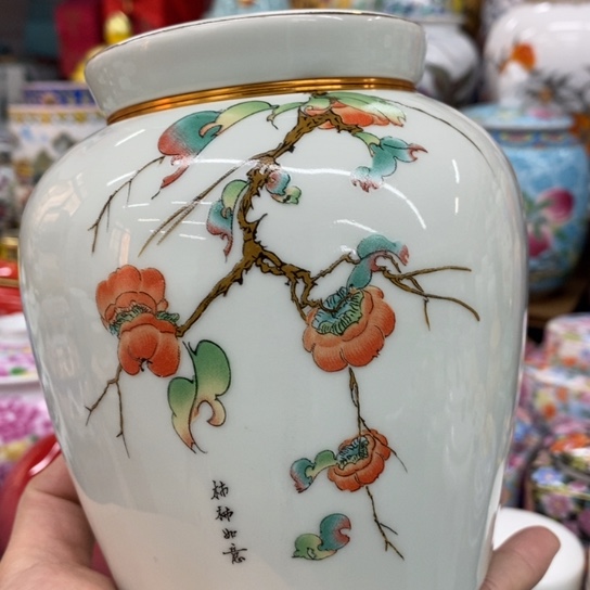 陶瓷盖子款陶瓷茶叶罐密封罐