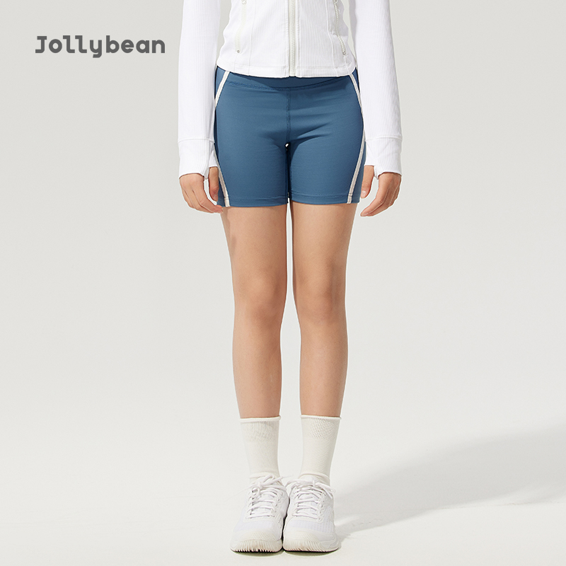 Jollybean女童三分裤25夏季新款复古撞色包边三分打底裤