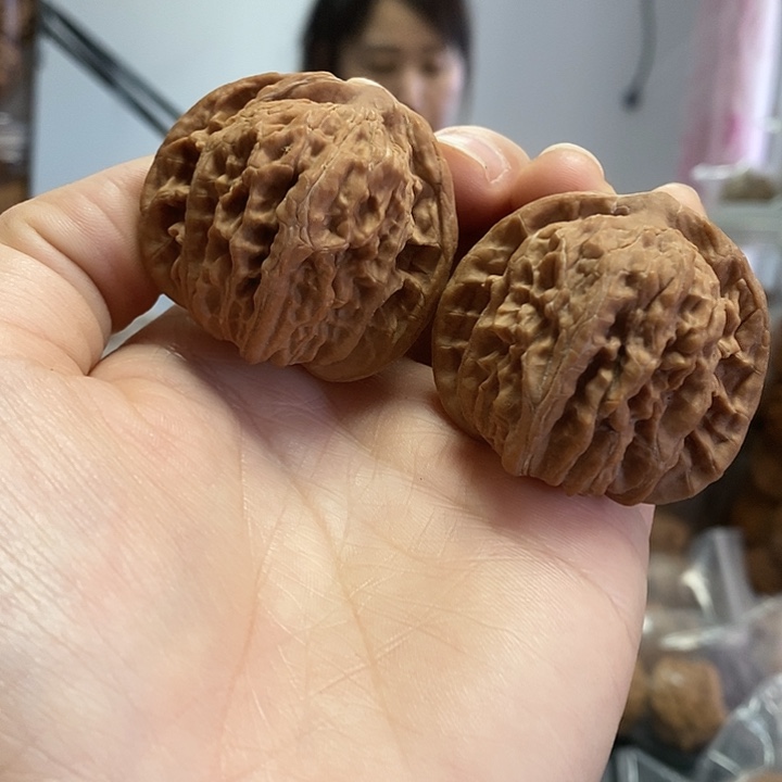 把件文玩核桃42红皮四座楼老树
