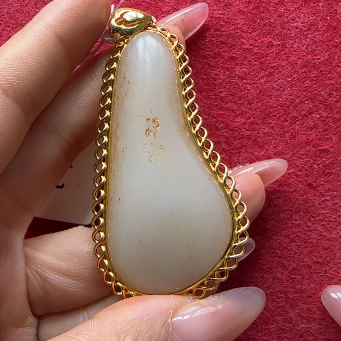 和田玉未镶嵌挂件