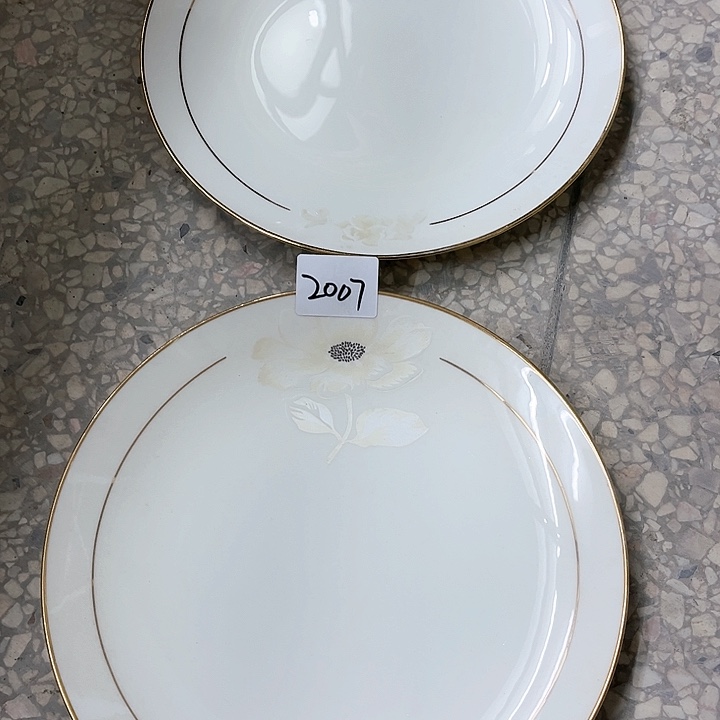 碗2007微瑕碗盘，破损包赔补差价，不补发