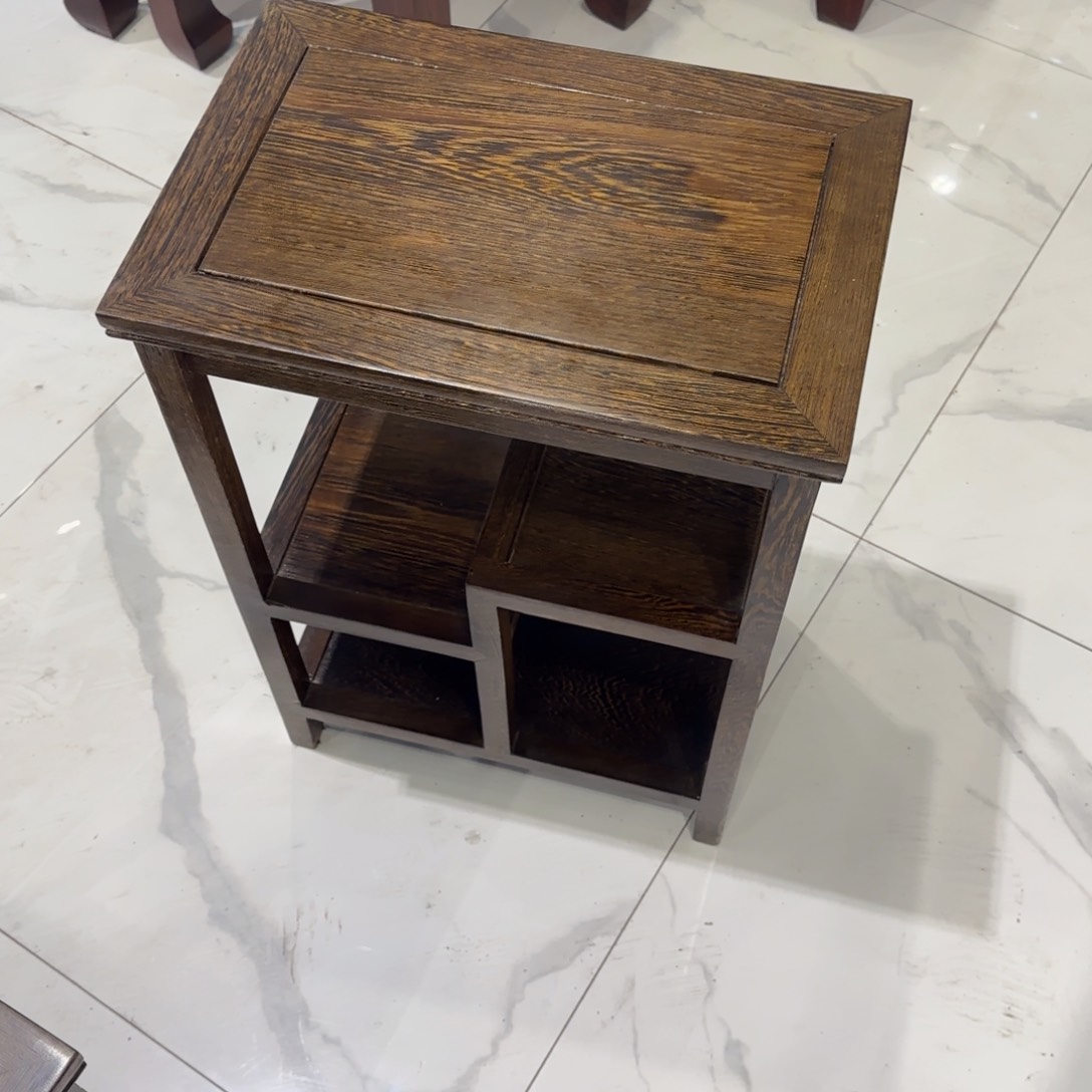 鸡翅木类成套家具微瑕茶架