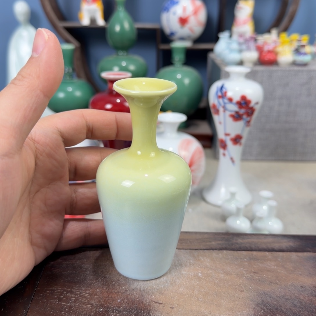 陶瓷手工小花器摆件