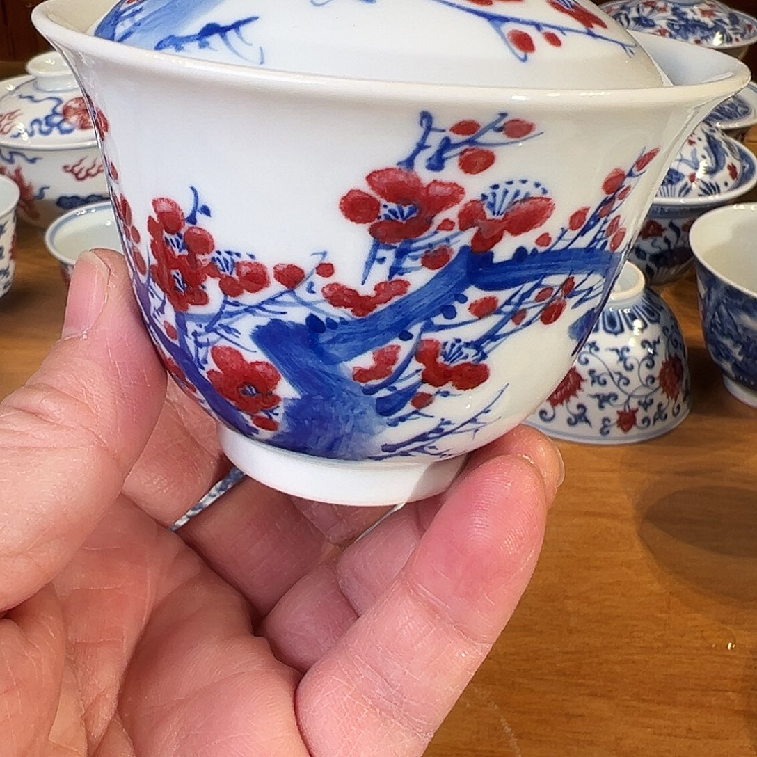景德镇岚溪釉里红瓷器