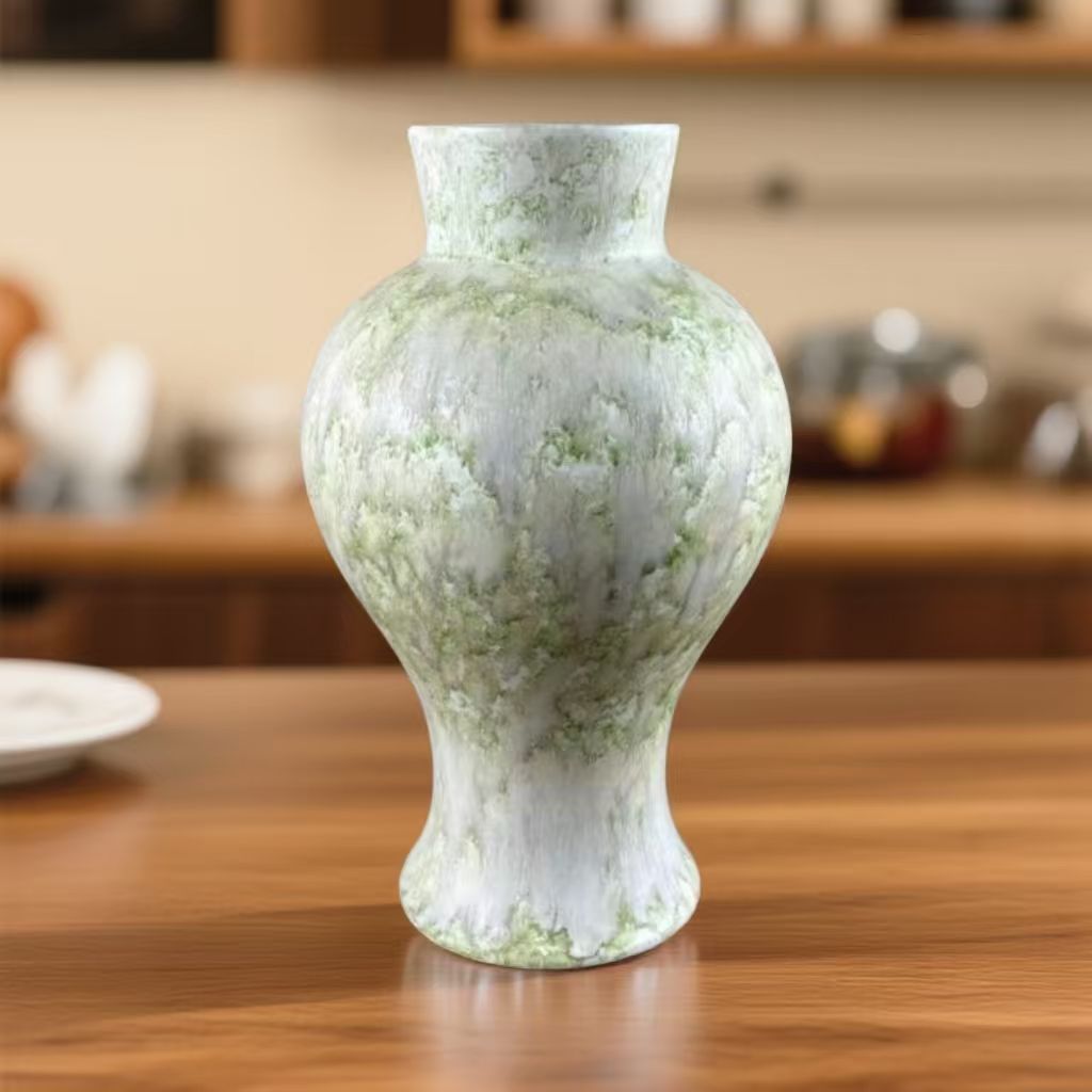 新中式陶瓷花瓶摆件客厅插花现代简约创 意水培中古装饰美人瓶