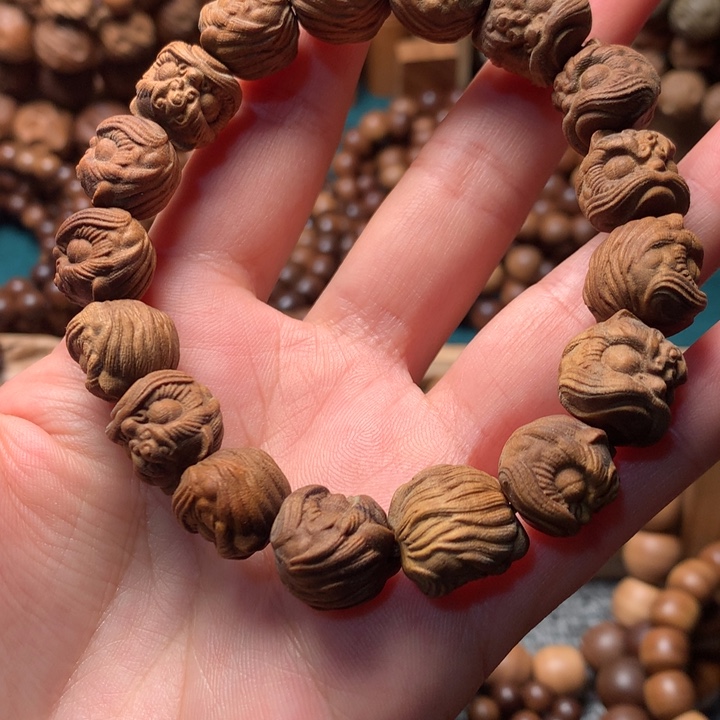 檀香木手串/手链老山檀香醒獅