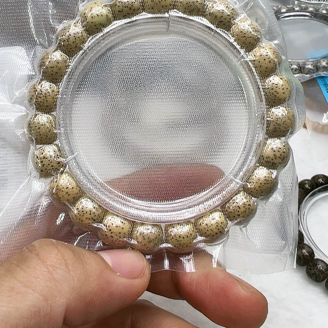 星月菩提手串78荣耀鸡油黄星月菩提单圈10