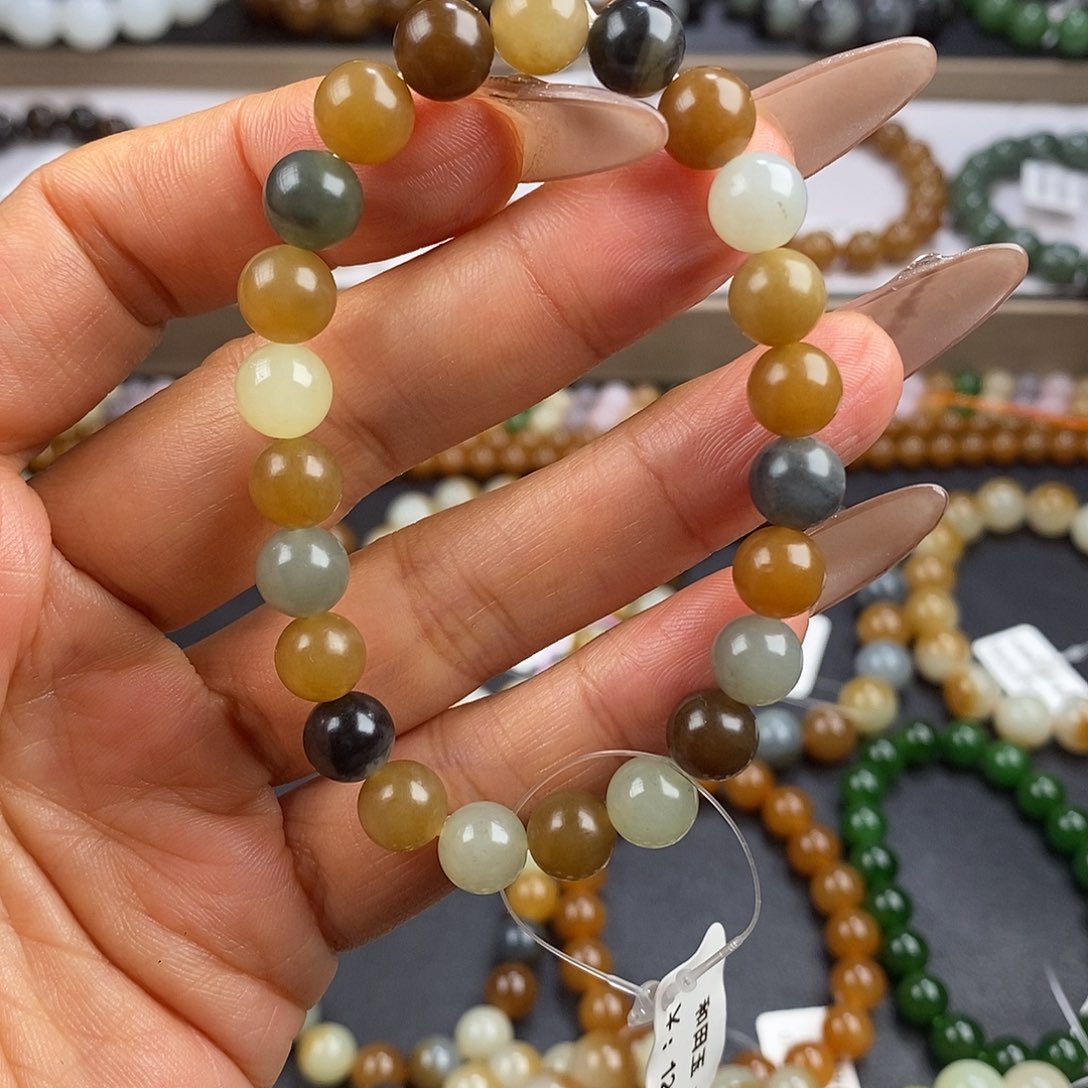 和田玉手串未镶嵌