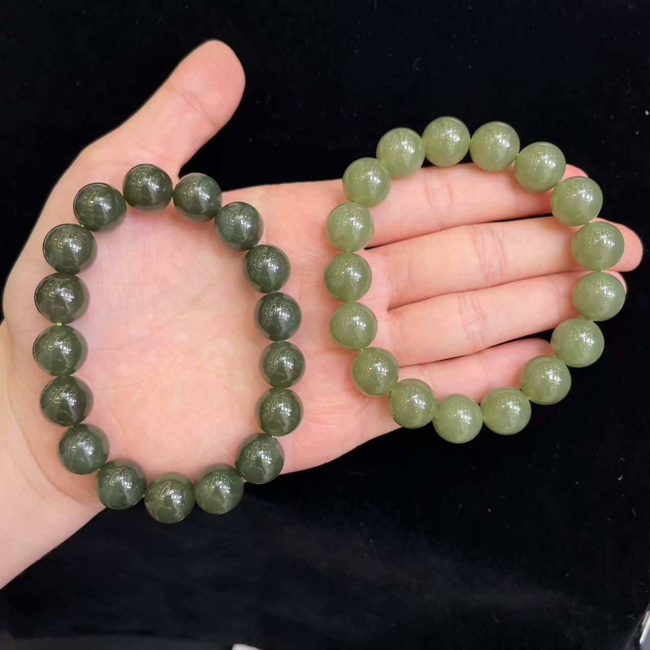 【云】和田玉手串多样性发其一@k