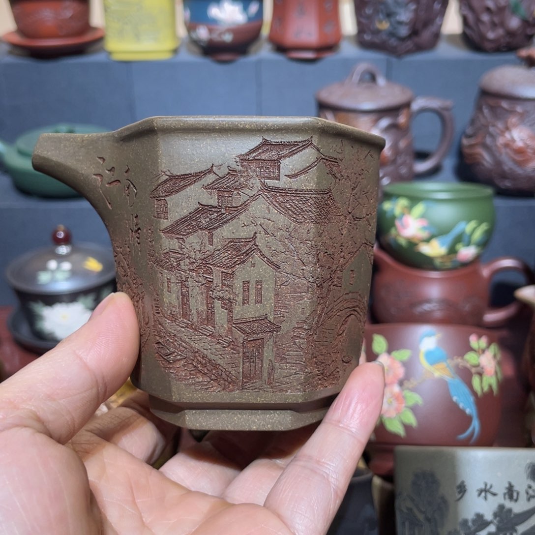 原矿紫砂手工主人杯
