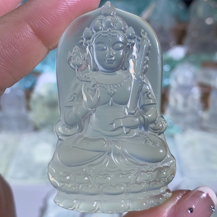 岫玉颈饰未镶嵌吊坠