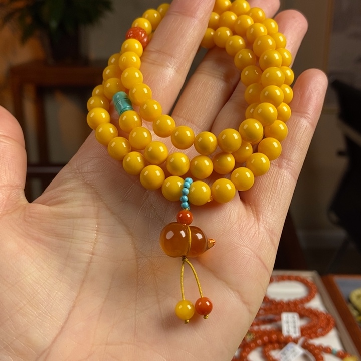 琥珀手链未镶嵌蜜蜡手串7