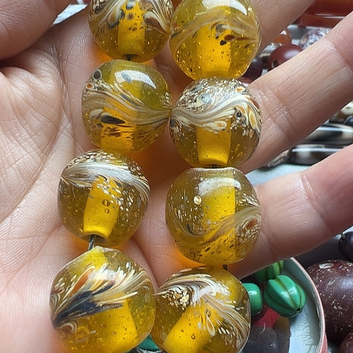 玛瑙/玉髓合金颈饰