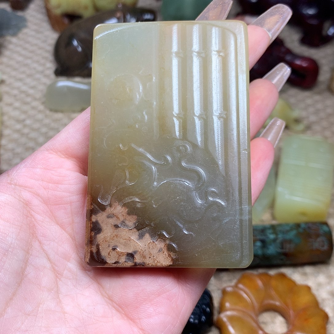 白玉菩提吊坠挂件