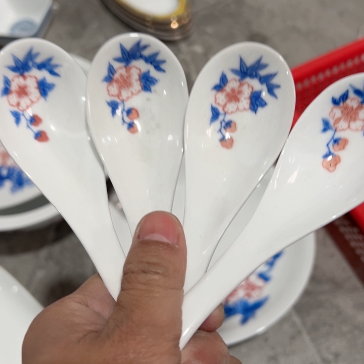 杯手绘四个陶瓷陶瓷