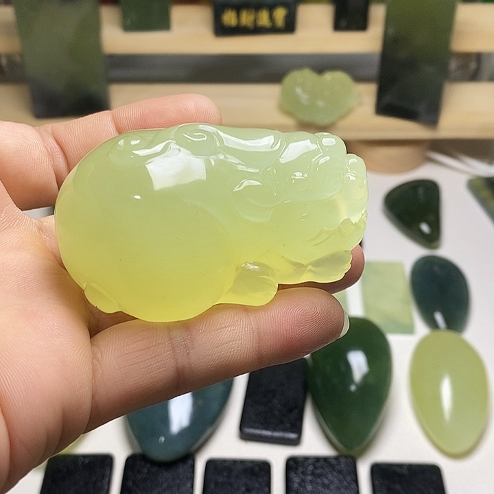 未镶嵌岫玉手把件岫玉