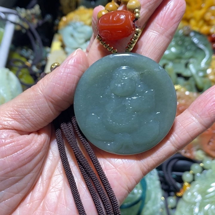 岫玉岫玉吊坠未镶嵌